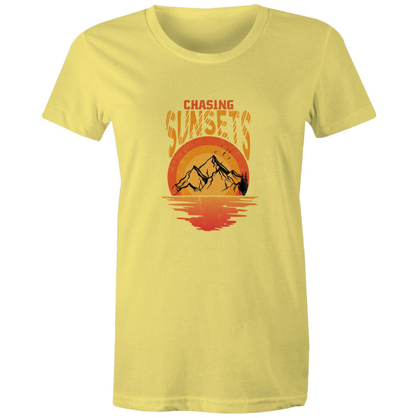 Chasing Sunsets - Women's Maple Tee