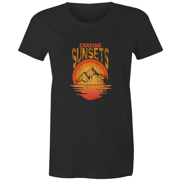 Chasing Sunsets - Women's Maple Tee